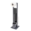 Stand WC-Garnitur 'Rivalta' 3-in-1 grau Standfuß aus Glas