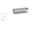 Wandablage 'Turbo-Loc® Genova' Edelstahl matt 30 x 10,5 x 8 cm