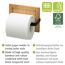Toilettenpapierhalter aus Bambus und Rattan