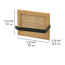 Toilettenpapierhalter 'Allegre' Bambus/Stahl