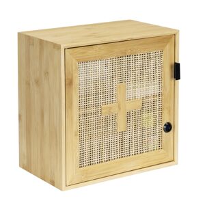 Medikamentenschrank 'Allegre' Bambus/Rattan abschließbar 30 x 17,8 x 30 cm