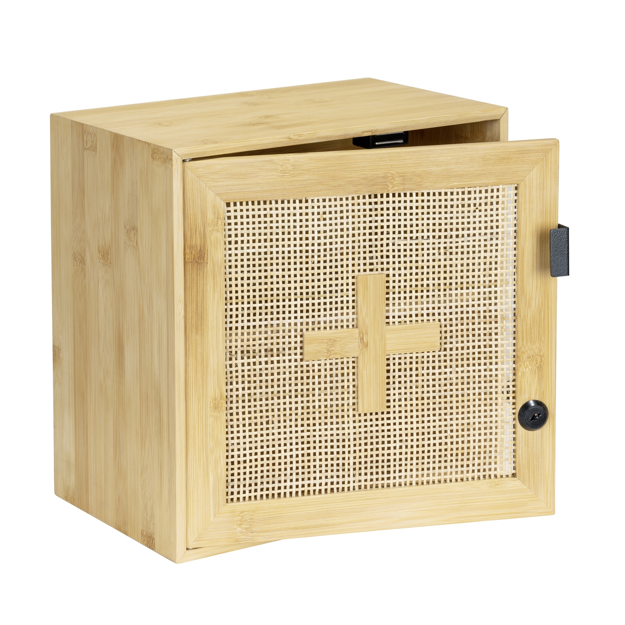 Medikamentenschrank 'Allegre' Bambus/Rattan abschließbar 30 x 17,8 x 30 cm + product picture