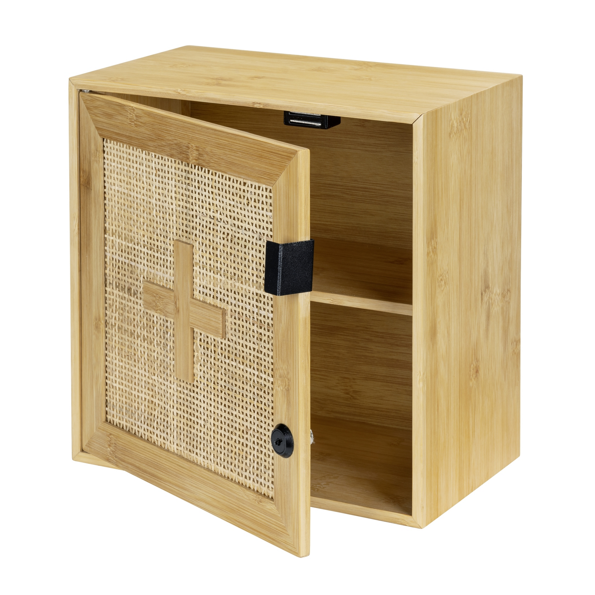 Medikamentenschrank 'Allegre' Bambus/Rattan abschließbar 30 x 17,8 x 30 cm + product picture