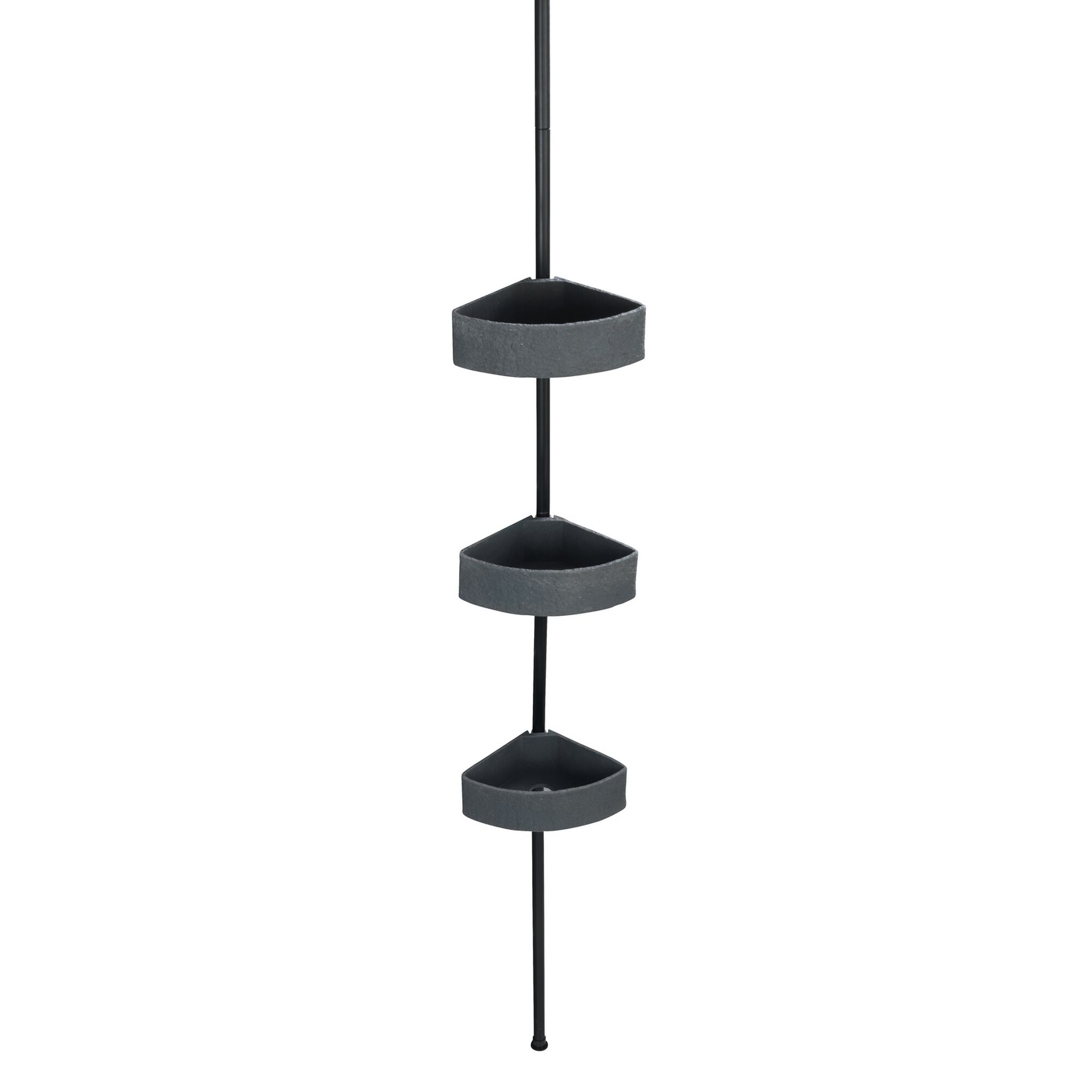 Teleskop-Eckregal mit drei Körben