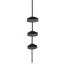 Teleskop-Eckregal Villata' grau/schwarz 3 Körbe 78-275 cm