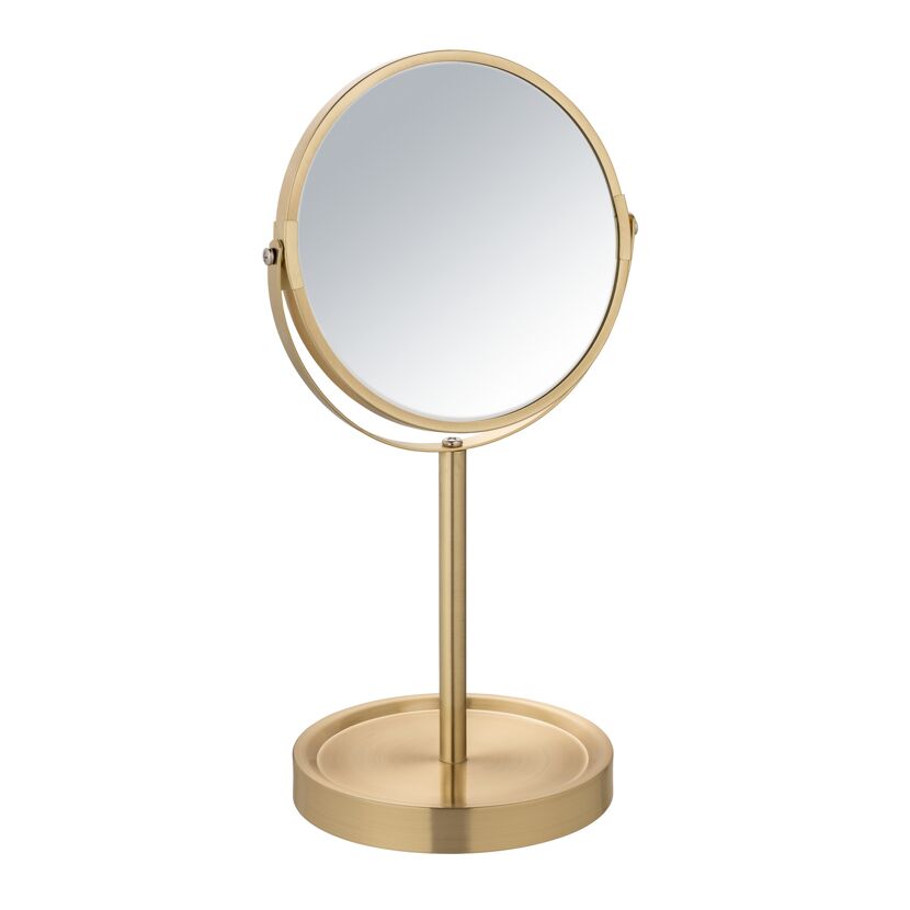 Goldener Kosmetikspiegel