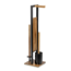 Stand WC-Garnitur 'Rivalta' 3-in-1 Akazienholz/Stahl schwarz