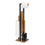 Stand WC-Garnitur 'Rivalta' 3-in-1 Akazienholz/Stahl schwarz