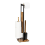 Stand WC-Garnitur 'Rivalta' 3-in-1 Akazienholz/Stahl schwarz