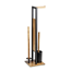 Stand WC-Garnitur 'Rivalta' 3-in-1 Akazienholz/Stahl schwarz