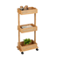 Rollwagen 'Allegre' Bambus/Rattan 3 Regalböden 18,5 x 32 x 71,5 cm