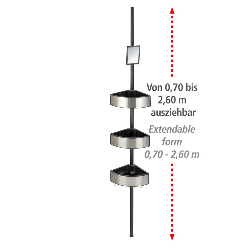 Ausziehbarer Teleskop-Eckenregal