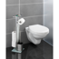 Stand WC-Garnitur 'Debar' chromfarben mit Ablage