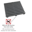 Duschmatte 'Indoor & Outdoor' Kunststoff grau 55 x 55 cm