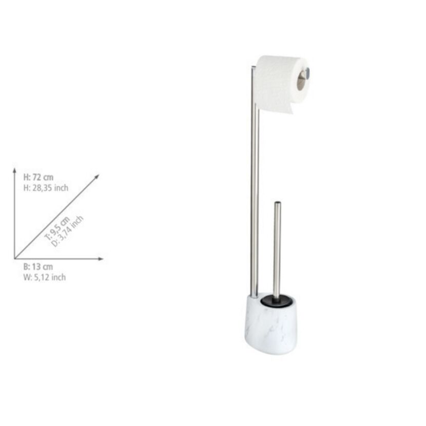 Stand-WC-Garnitur mit Toilettenbürste