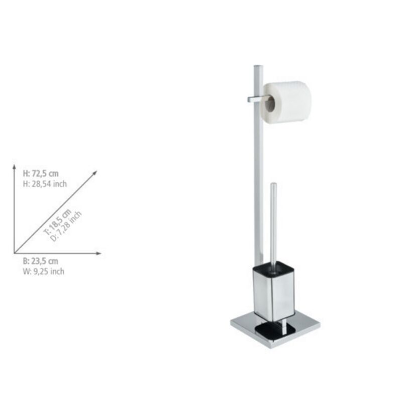 Stand-WC-Garnitur mit Toilettenbürste