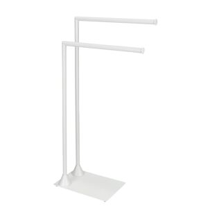 Handtuchständer 'Hella' matt weiß 2 Stangen 43,5 x 20 x 78,5 cm