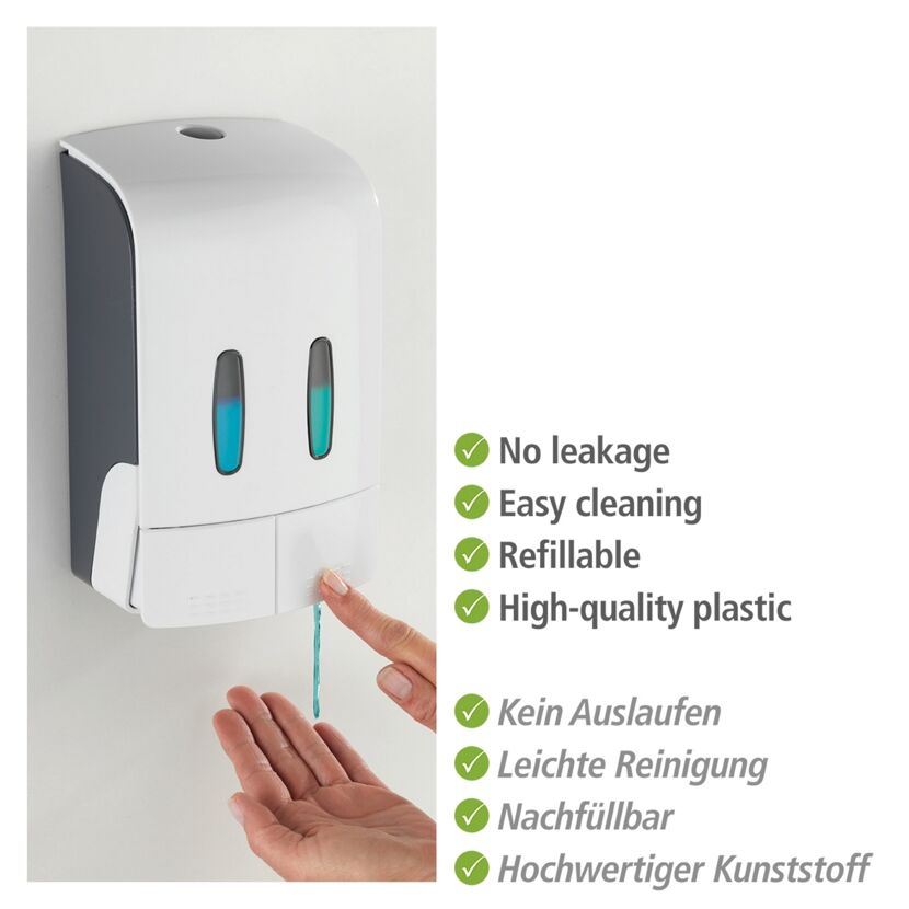 Seifenspender mit zwei Kammern
