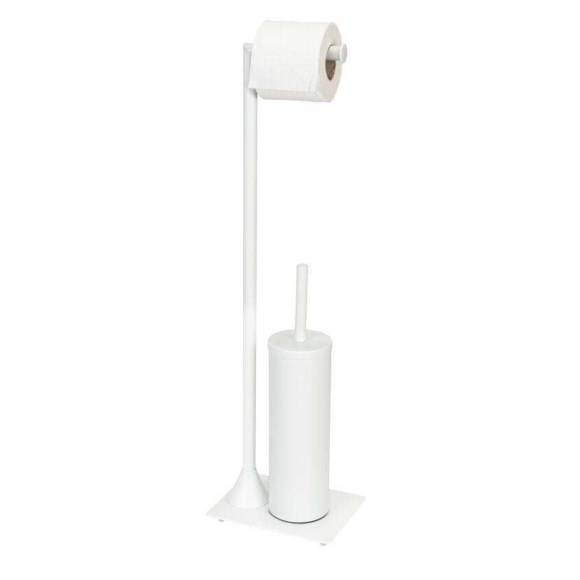 Stehende Toilettenpapierhalterung mit Toilettenbürste