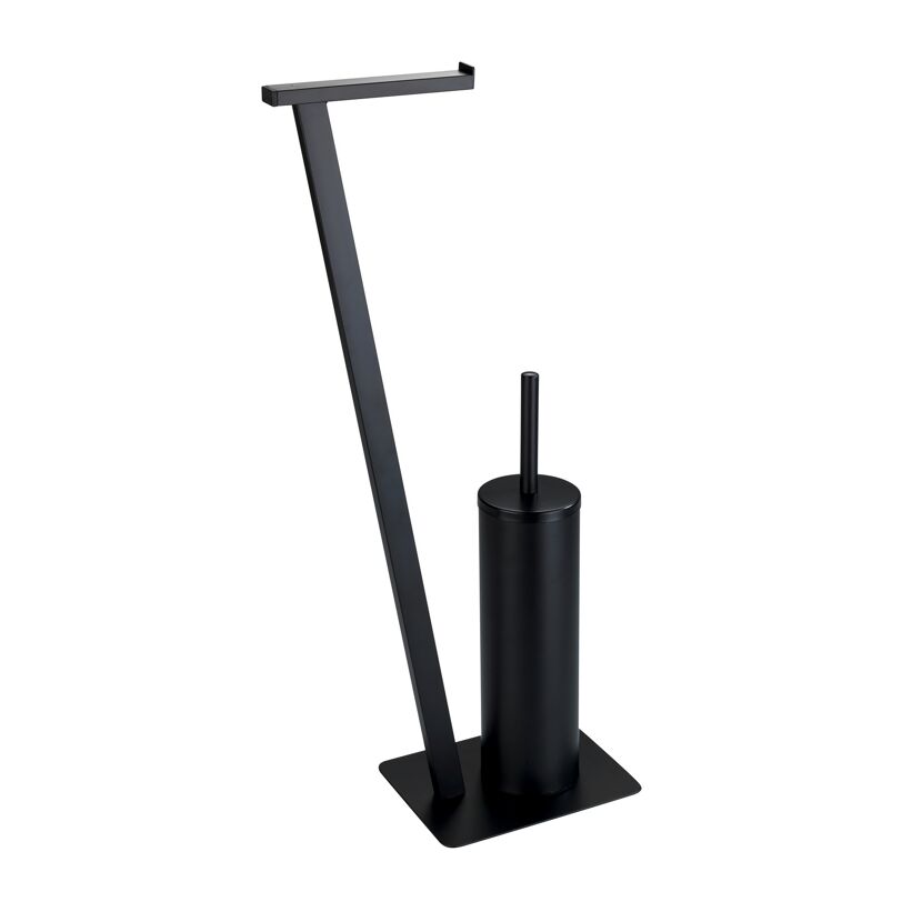Schwarze Stand-WC-Garnitur