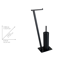 Stand WC-Garnitur 'Lirio' 2-in-1 matt schwarz