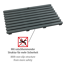 Badematte 'Indoor & Outdoor' Kunststoff grau 80 x 50 cm