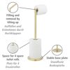 Goldener Toilettenpapierhalter mit Ersatzrollenhalter