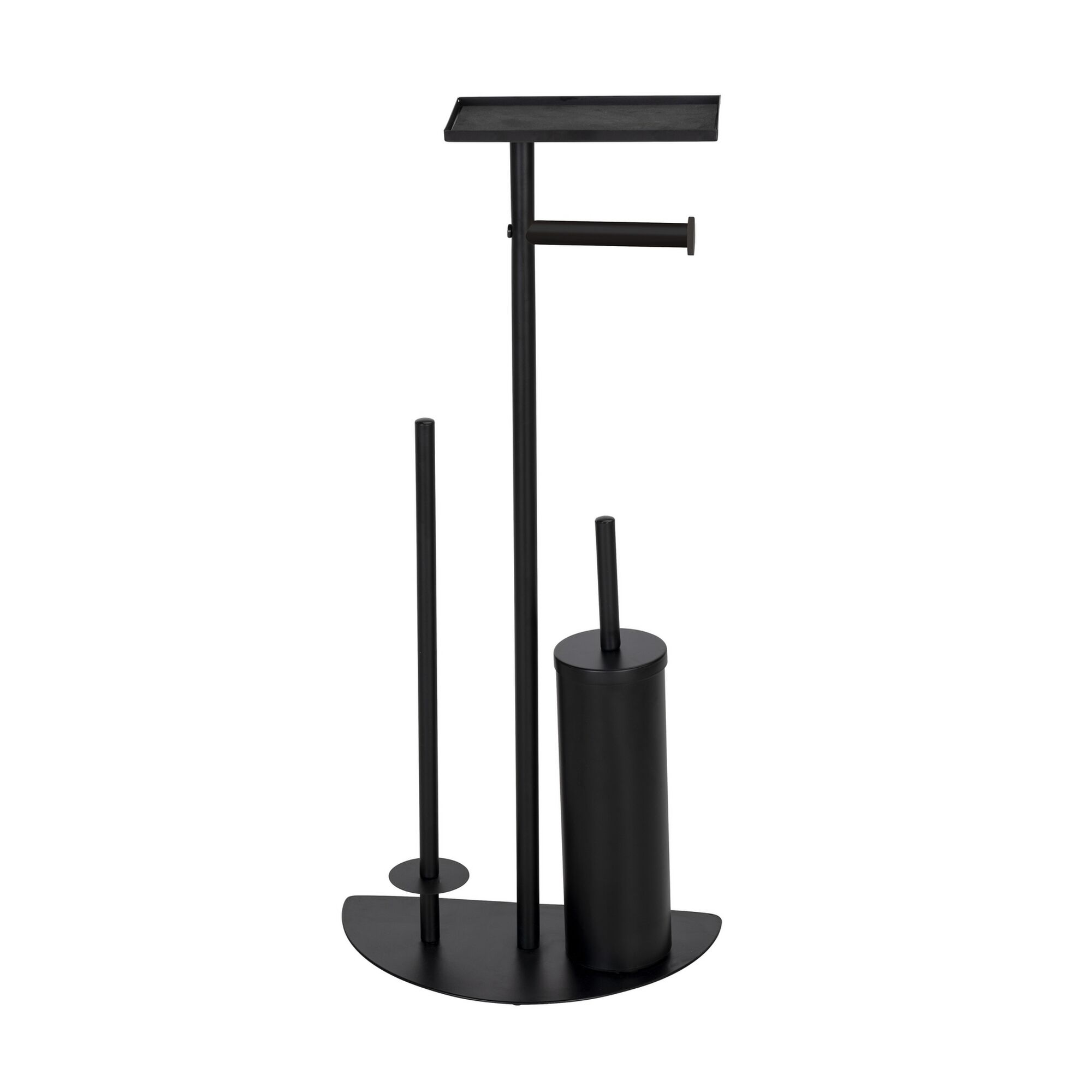 Schwarze Stand-WC-Garnitur