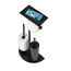 Stand WC-Garnitur 'Cosenza' 4-in-1 matt schwarz mit Ablage