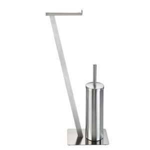 Stand WC-Garnitur 'Lirio' 2-in-1 edelstahlfarben matt
