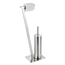 Stand WC-Garnitur 'Lirio' 2-in-1 edelstahlfarben matt