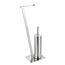 Stand WC-Garnitur 'Lirio' 2-in-1 edelstahlfarben matt