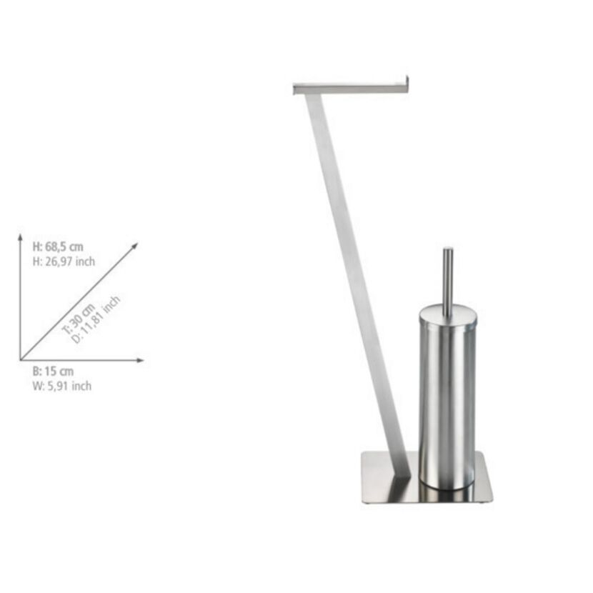 Stand-WC-Garnitur mit Toilettenbürste