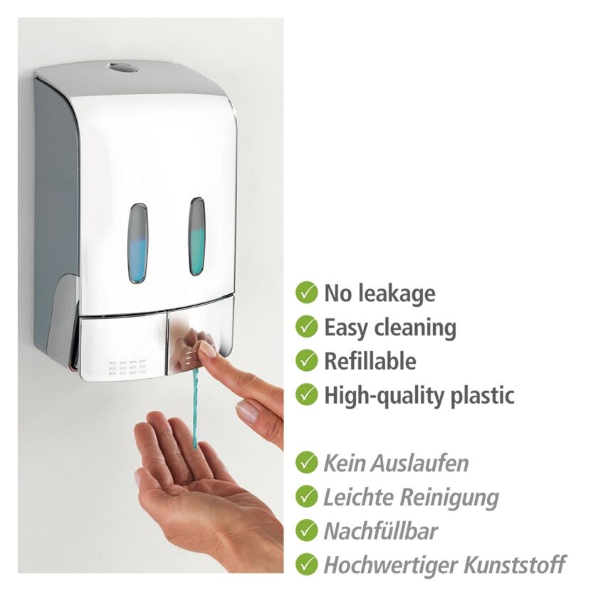 Seifenspender mit zwei Kammern