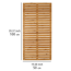 Badematte 'Indoor & Outdoor' Bambus 100 x 50 cm
