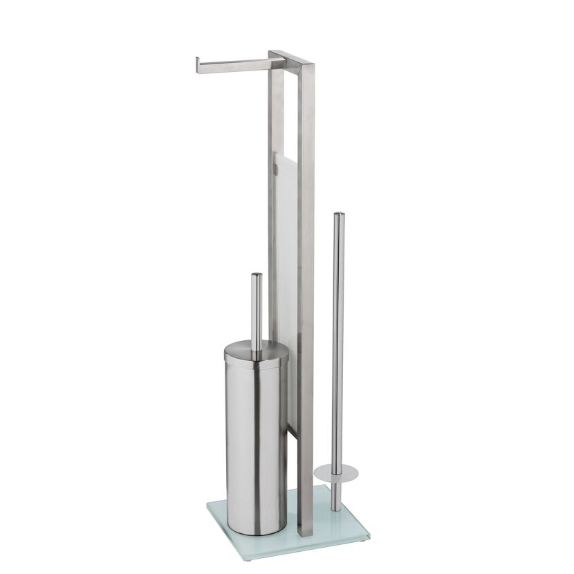 Stand-WC-Garnitur mit Toilettenbürste und -papierhalter