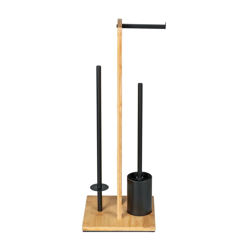 Stand-WC-Garnitur mit Toilettenbürste und Toilettenpapierhalter