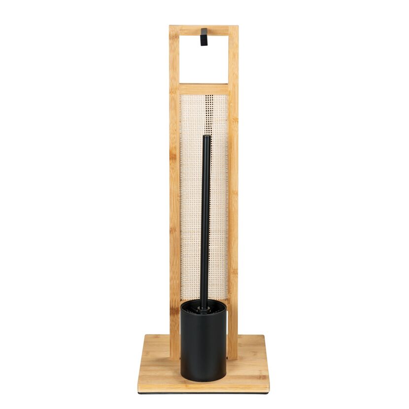 Stand-WC-Garnitur mit Bürste aus Holz