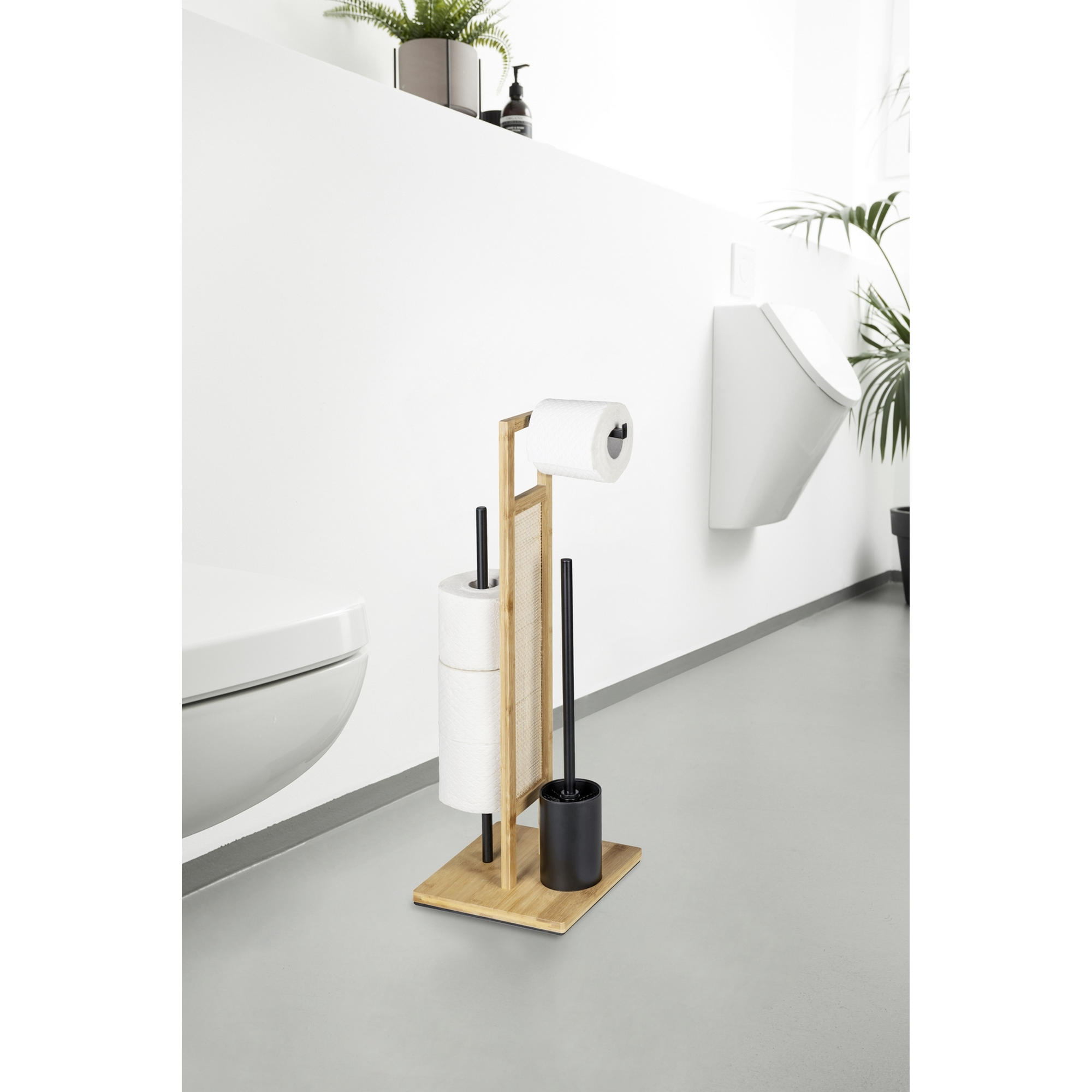 Stand WC-Garnitur 'Allegre' 3-in-1 Bambus/Rattan + product picture