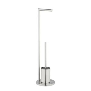 Stand WC-Garnitur 'Ferla' 2-in-1 edelstahlfarben matt