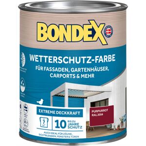 Wetterschutzfarbe purpurrot 750 ml