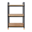Regal 'Loft' Bambus/Metall 3 Böden 42 x 33,5 x 69 cm