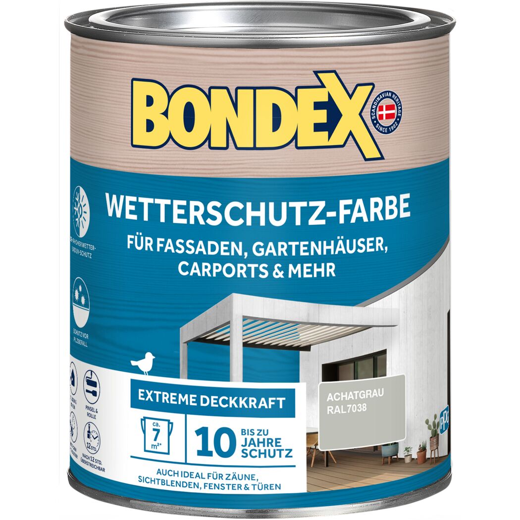 Wetterschutzfarbe achatgrau 750 ml