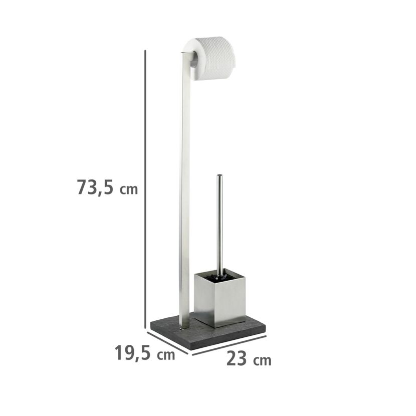 Stand-WC-Garnitur mit Toilettenbürste