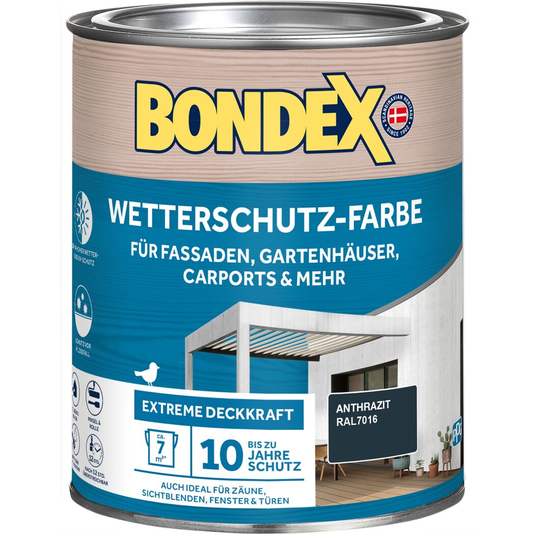 Wetterschutzfarbe anthrazit 750 ml