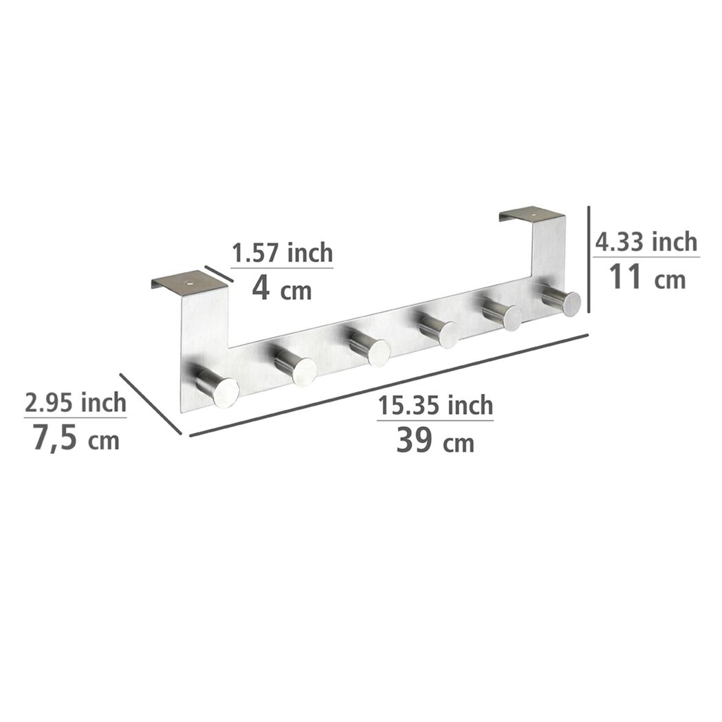 Garderobe mit sechs Haken