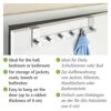 Türgarderobe mit sechs Haken