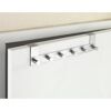 Türgarderobe aus Edelstahl mit fünf Haken