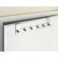 Türgarderobe aus Edelstahl mit fünf Haken