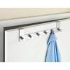 Türgarderobe mit fünf Haken aus Edelstahl